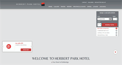 Desktop Screenshot of herbertparkhotel.ie